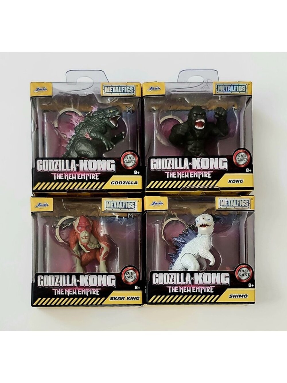 Bandai Namco Godzilla Nano Metalfig Dicast Mini Keychain Figure Bundle